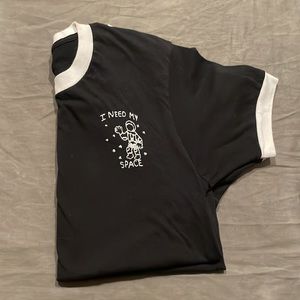 Hand stitched design T-shirt